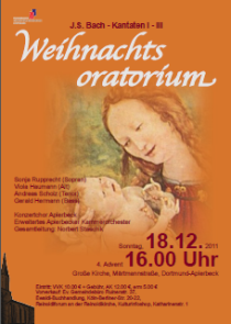 Plakat: Weihnachtsoratorium 2011