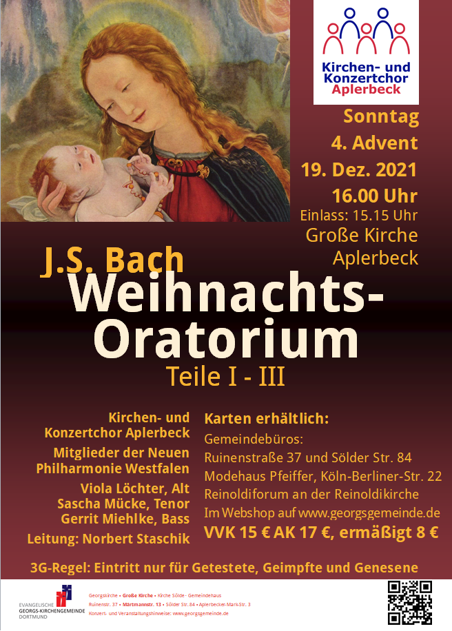 Plakat Weihnachtsoratorium 2021